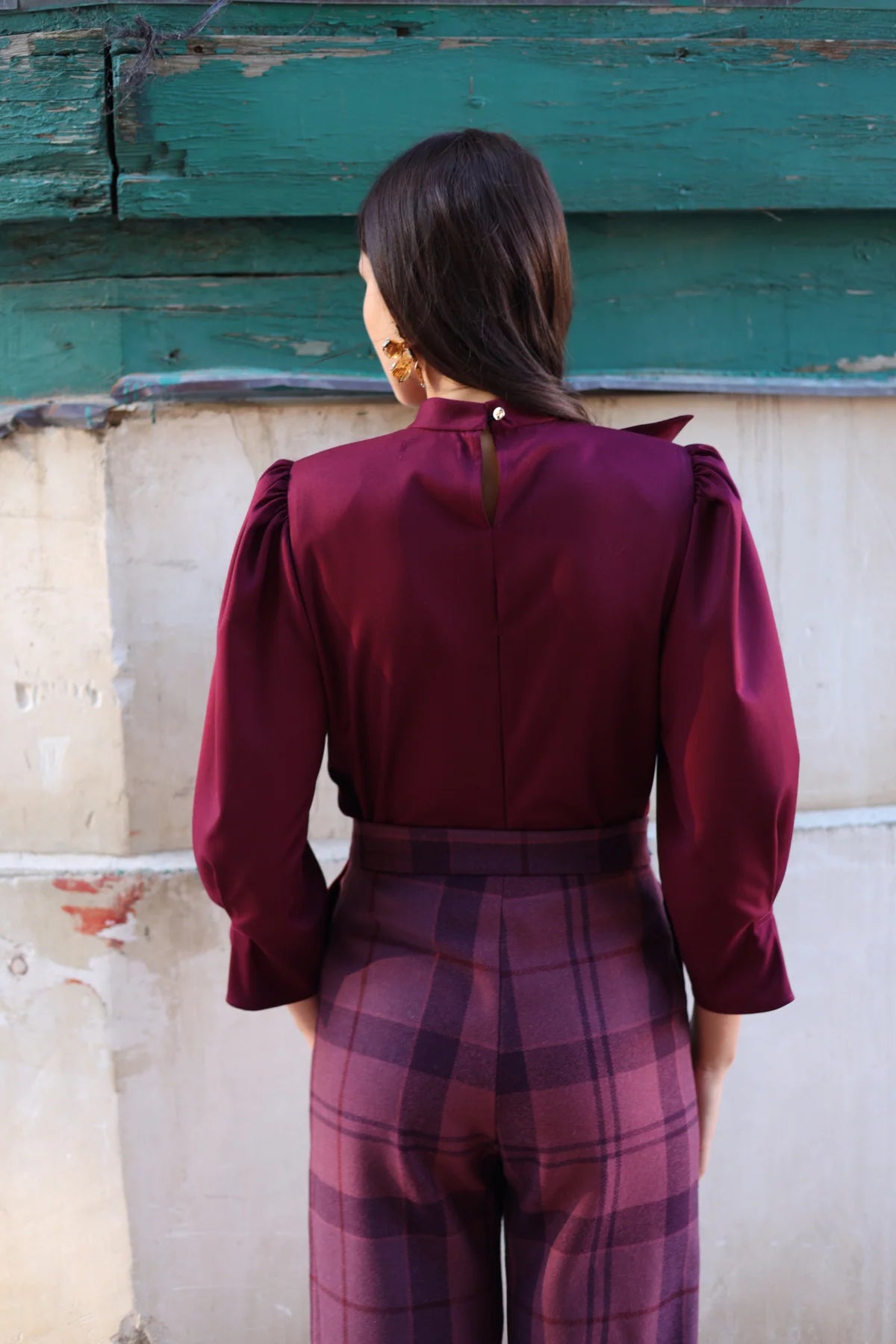 CAMISA PARRI BURDEOS