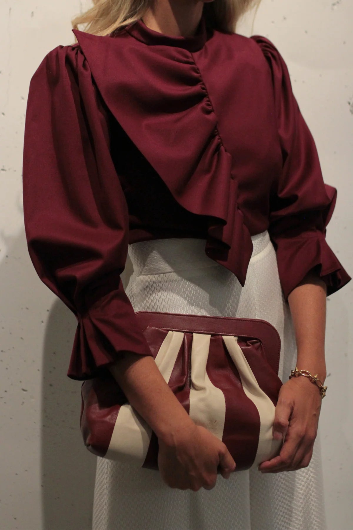 CAMISA PARRI BURDEOS