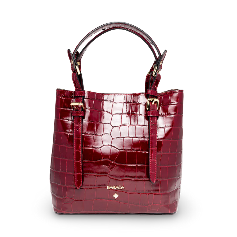 BOLSO DE MANO EN PIEL VACUNO CON DOBLE ASA VERSÁTIL