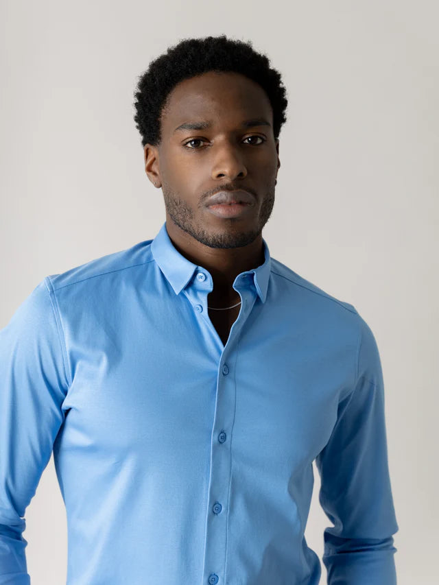 MMGMarco Jersey Shirt. Silver Lake Blue