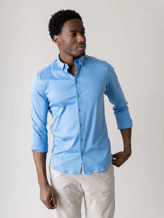 MMGMarco Jersey Shirt. Silver Lake Blue