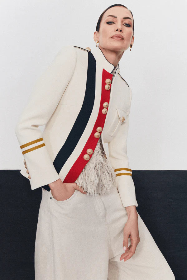 CHAQUETA MILITAR CLAUDIA LONDON-EDICIÓN LIMITADA
