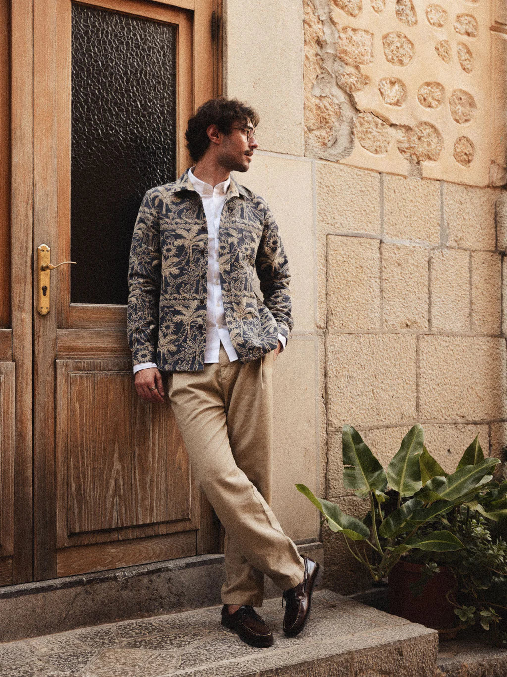 MMGDAVID GARDEN OVERSHIRT. Salute Navy.