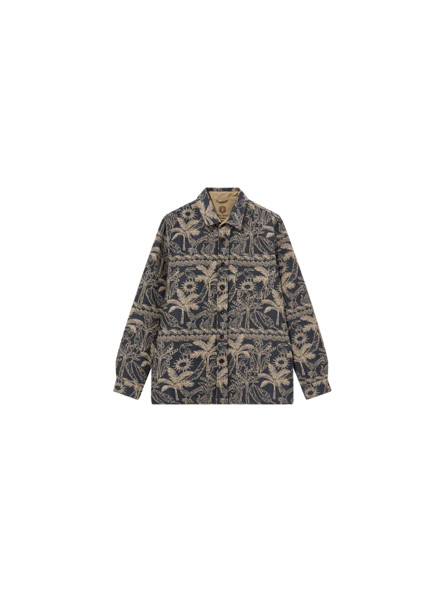MMGDAVID GARDEN OVERSHIRT. Salute Navy.