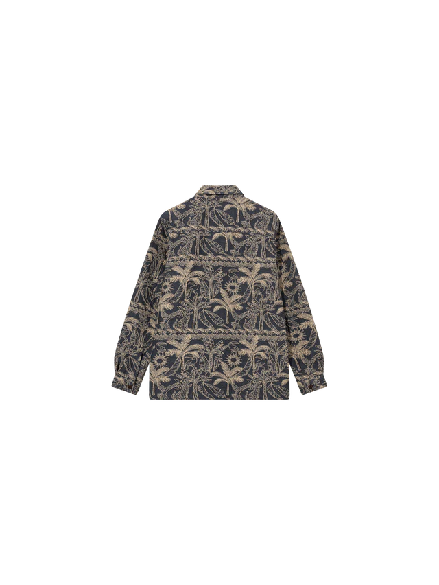 MMGDAVID GARDEN OVERSHIRT. Salute Navy.