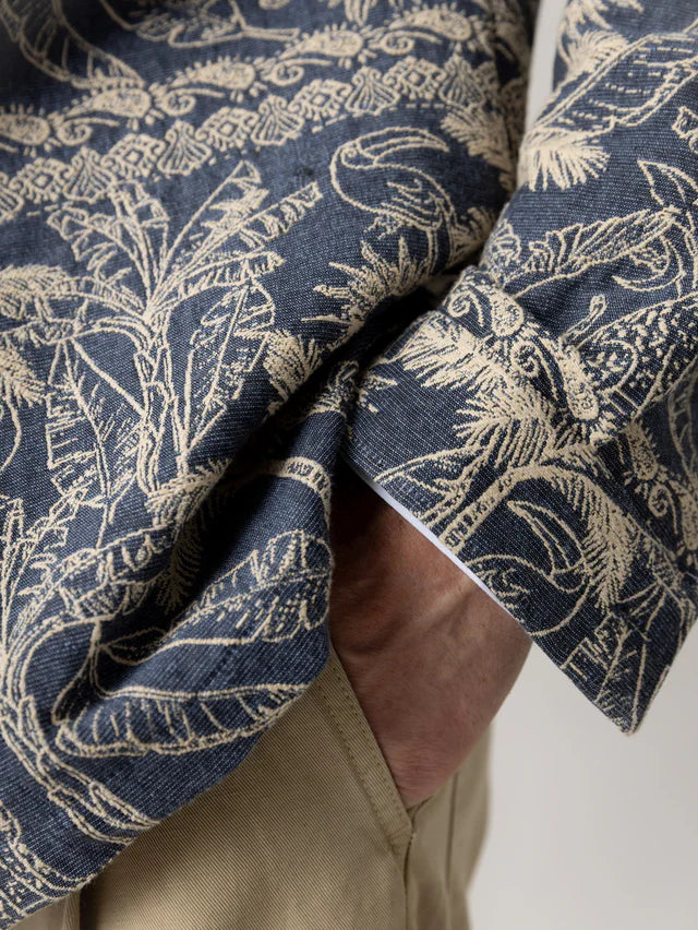 MMGDAVID GARDEN OVERSHIRT. Salute Navy.