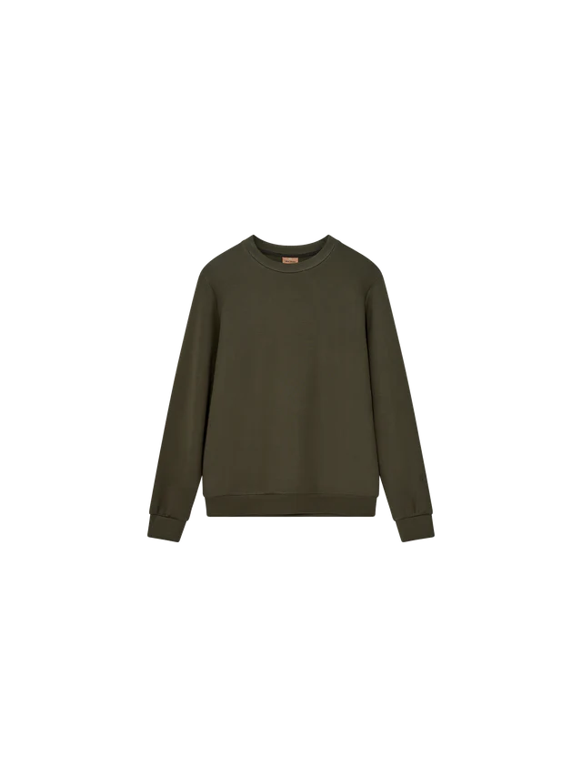 MMGAbel Crew Neck Sweat. Dk Army Green