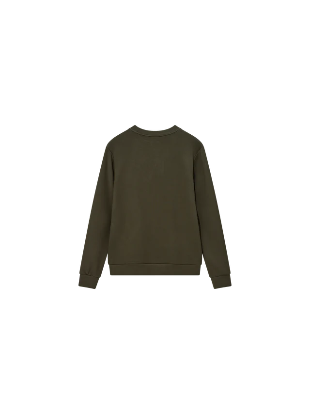 MMGAbel Crew Neck Sweat. Dk Army Green