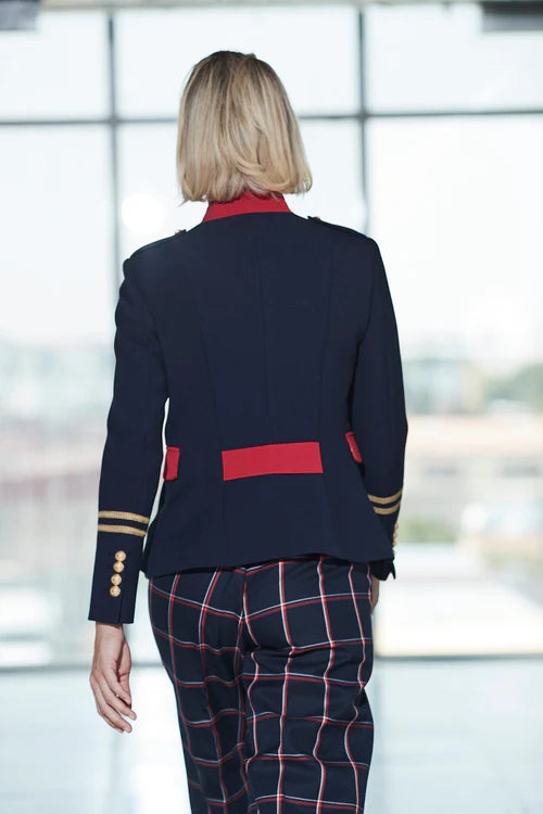 BLAZER BORDADA INDIGO RENATA SCOTTISH