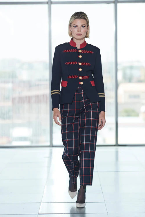 BLAZER BORDADA INDIGO RENATA SCOTTISH