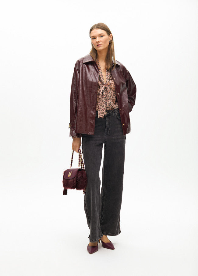 CAMISA CON LAZADA ANIMAL PRINT