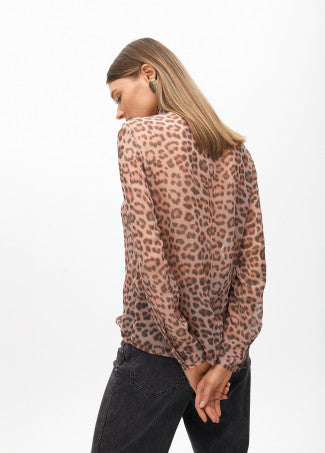 CAMISA CON LAZADA ANIMAL PRINT