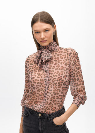 CAMISA CON LAZADA ANIMAL PRINT