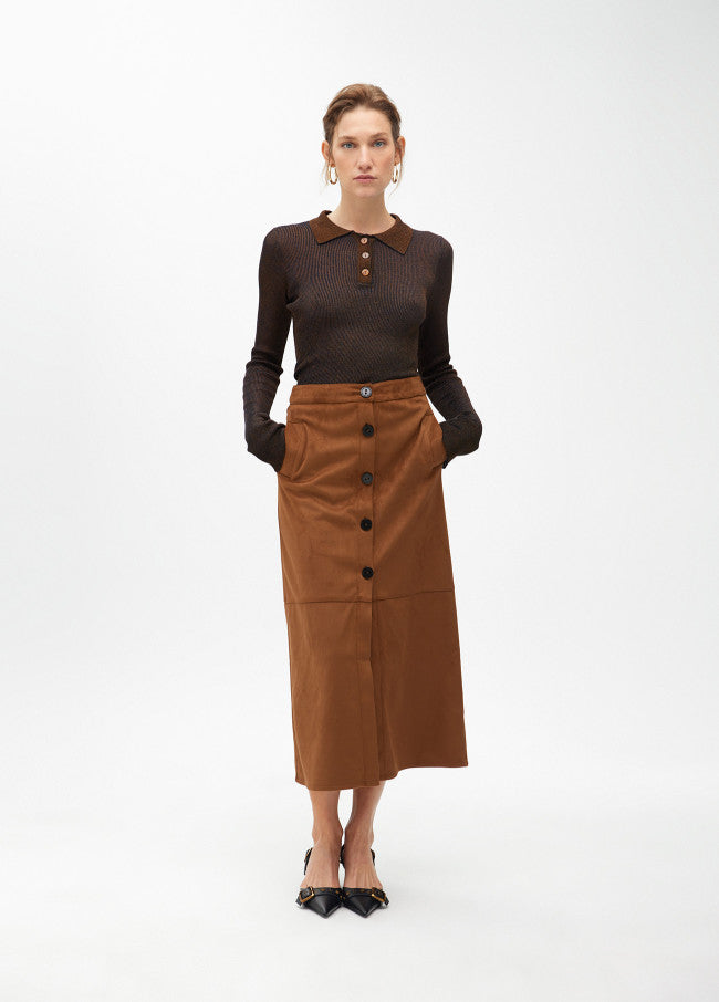 FALDA MIDI ANTELINA LÁPIZ